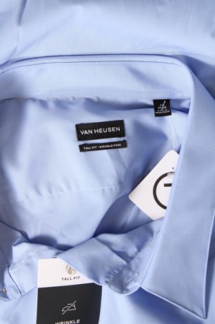 Ανδρικό πουκάμισο Van Heusen, Μέγεθος 5XL, Χρώμα Μπλέ, Τιμή 17,78 €