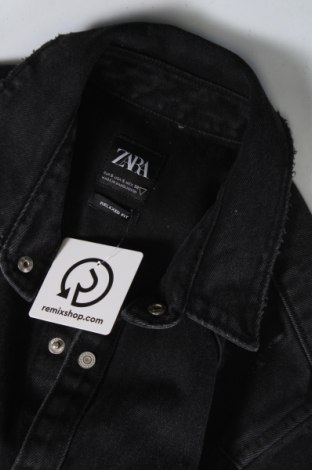 Мъжка риза Zara, Размер S, Цвят Черен, Цена 34,00 лв.