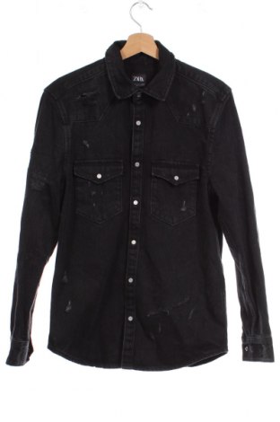 Ανδρικό πουκάμισο Zara, Μέγεθος S, Χρώμα Μαύρο, Τιμή 10,52 €