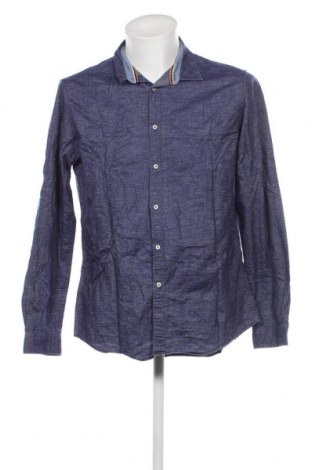Ανδρικό πουκάμισο Zara, Μέγεθος L, Χρώμα Μπλέ, Τιμή 6,94 €
