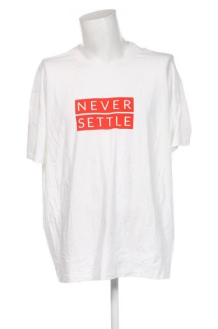 Ανδρικό t-shirt, Μέγεθος 5XL, Χρώμα Λευκό, Τιμή 8,04 €