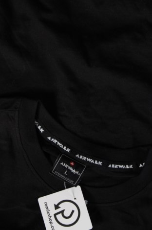 Мъжка тениска Airwalk, Размер L, Цвят Черен, Цена 21,00 лв.