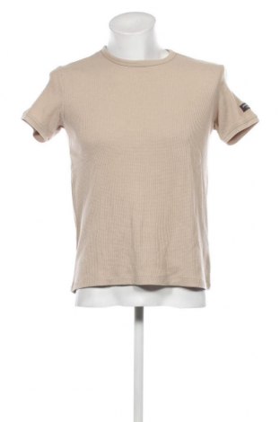 Ανδρικό t-shirt Bershka, Μέγεθος S, Χρώμα  Μπέζ, Τιμή 7,00 €