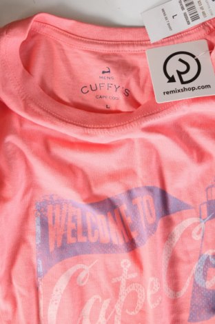 Herren T-Shirt Cuffy's, Größe L, Farbe Rosa, Preis € 23,02