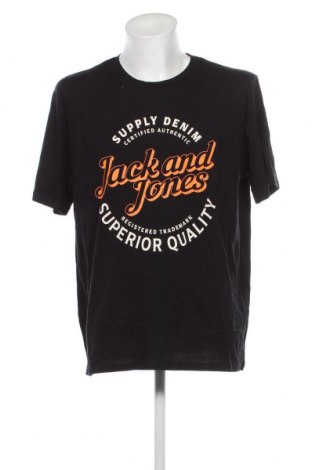 Herren T-Shirt Jack & Jones, Größe XXL, Farbe Schwarz, Preis € 17,32