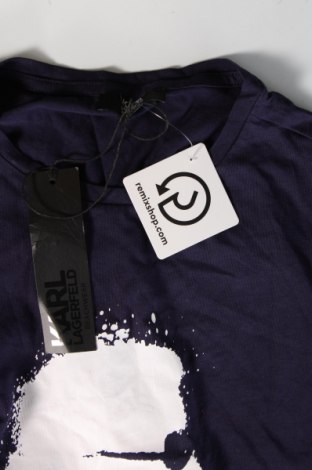 Herren T-Shirt Karl Lagerfeld, Größe M, Farbe Blau, Preis 63,69 €