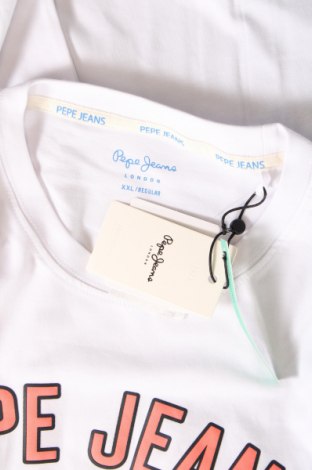 Ανδρικό t-shirt Pepe Jeans, Μέγεθος XXL, Χρώμα Λευκό, Τιμή 23,10 €