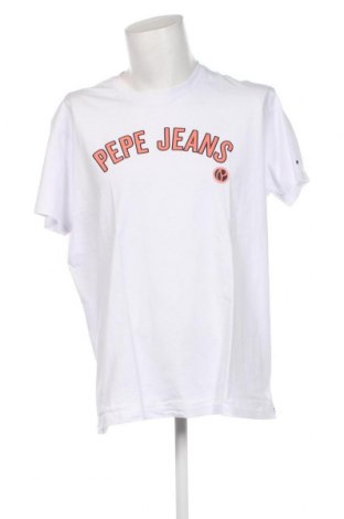 Męski T-shirt Pepe Jeans, Rozmiar XXL, Kolor Biały, Cena 104,49 zł