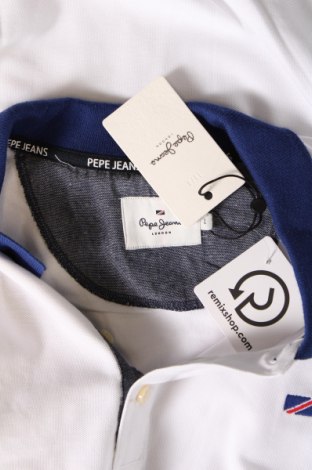 Мъжка тениска Pepe Jeans, Размер L, Цвят Бял, Цена 56,00 лв.
