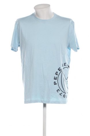 Męski T-shirt Pepe Jeans, Rozmiar XL, Kolor Niebieski, Cena 149,27 zł