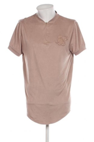 Ανδρικό t-shirt SikSilk, Μέγεθος L, Χρώμα  Μπέζ, Τιμή 4,30 €