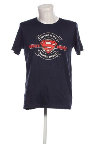 Мъжка тениска Superman, Размер L, Цвят Син, Цена 21,00 лв.