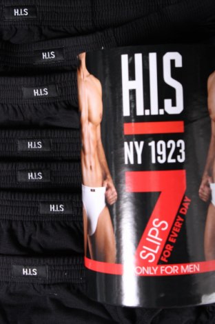 Мъжки боксерки H.I.S, Размер L, Цвят Черен, Цена 29,00 лв.