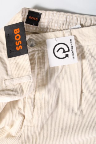 Ανδρικό κοτλέ παντελόνι BOSS, Μέγεθος M, Χρώμα Εκρού, Τιμή 78,56 €
