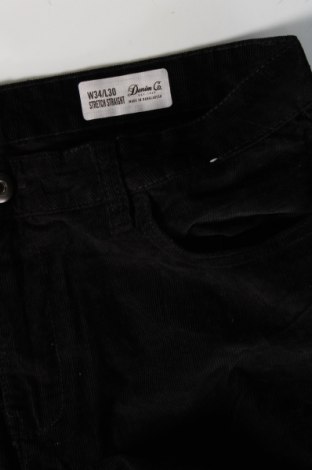 Ανδρικό κοτλέ παντελόνι Denim Co., Μέγεθος L, Χρώμα Μαύρο, Τιμή 2,87 €