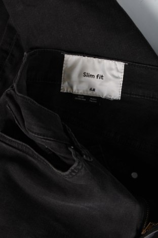 Pantaloni raiați de bărbați H&M, Mărime M, Culoare Negru, Preț 19,08 Lei