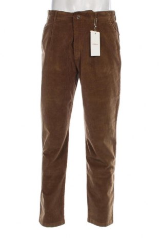 Ανδρικό κοτλέ παντελόνι S.Oliver, Μέγεθος L, Χρώμα Καφέ, Τιμή 14,38 €