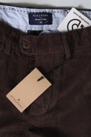 Ανδρικό κοτλέ παντελόνι Scalpers, Μέγεθος XS, Χρώμα Καφέ, Τιμή 14,43 €