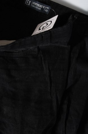 Ανδρικό κοτλέ παντελόνι Tex, Μέγεθος L, Χρώμα Μαύρο, Τιμή 3,59 €