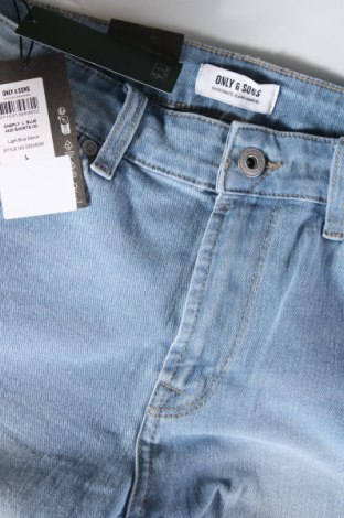 Pantaloni scurți de bărbați Only & Sons, Mărime M, Culoare Albastru, Preț 65,79 Lei