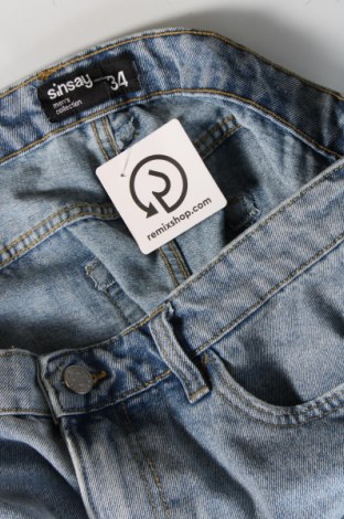Pantaloni scurți de bărbați Sinsay, Mărime L, Culoare Albastru, Preț 118,75 Lei