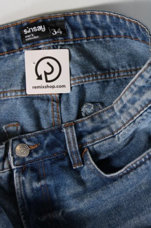 Ανδρικό κοντό παντελόνι Sinsay, Μέγεθος L, Χρώμα Μπλέ, Τιμή 23,81 €