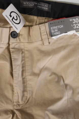 Herrenhose Denim Co., Größe S, Farbe Beige, Preis € 15,29