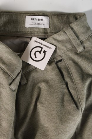 Мъжки панталон Only & Sons, Размер M, Цвят Зелен, Цена 14,87 лв.
