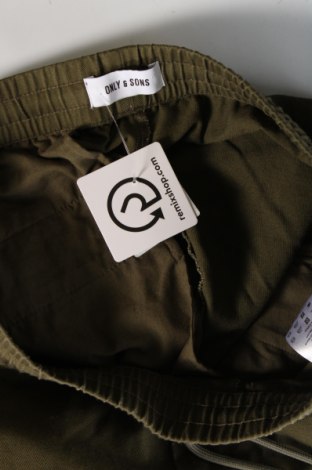Ανδρικό παντελόνι Only & Sons, Μέγεθος L, Χρώμα Πράσινο, Τιμή 11,52 €