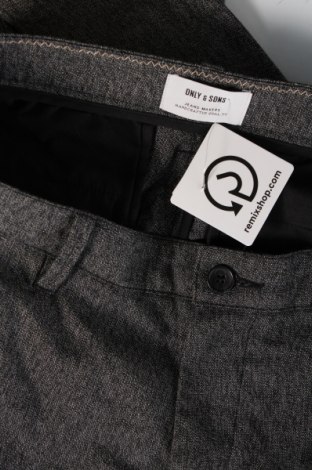 Pantaloni de bărbați Only & Sons, Mărime L, Culoare Gri, Preț 16,22 Lei