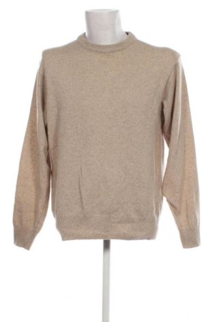 Ανδρικό πουλόβερ, Μέγεθος L, Χρώμα  Μπέζ, Τιμή 9,51 €
