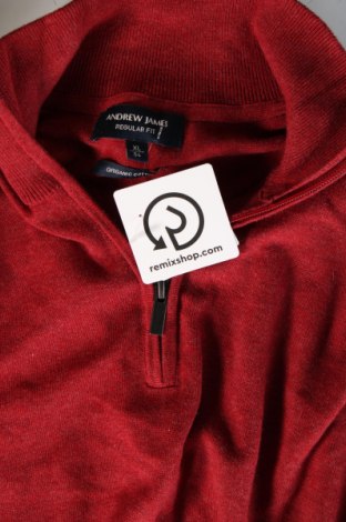 Herrenpullover Andrew James, Größe XL, Farbe Rot, Preis 15,49 €