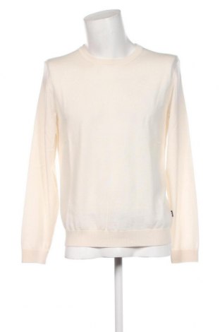 Ανδρικό πουλόβερ BOSS, Μέγεθος M, Χρώμα Εκρού, Τιμή 65,47 €