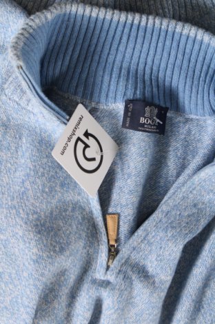 Ανδρικό πουλόβερ Boggi, Μέγεθος S, Χρώμα Μπλέ, Τιμή 32,66 €