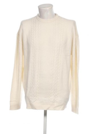 Ανδρικό πουλόβερ Boohoo, Μέγεθος L, Χρώμα Λευκό, Τιμή 14,23 €