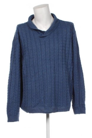 Мъжки пуловер Bpc Bonprix Collection, Размер 4XL, Цвят Син, Цена 13,05 лв.