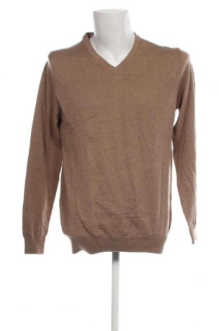 Мъжки пуловер C&A, Размер L, Цвят Бежов, Цена 13,63 лв.