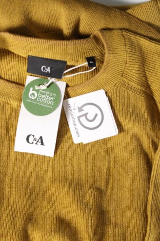 Ανδρικό πουλόβερ C&A, Μέγεθος XL, Χρώμα Κίτρινο, Τιμή 14,23 €