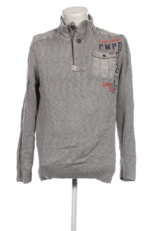 Ανδρικό πουλόβερ Camp David, Μέγεθος XL, Χρώμα Γκρί, Τιμή 23,01 €