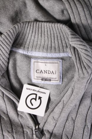 Herrenpullover Canda, Größe L, Farbe Grau, Preis 7,49 €