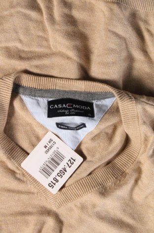 Ανδρικό πουλόβερ Casa Moda, Μέγεθος XL, Χρώμα  Μπέζ, Τιμή 12,66 €
