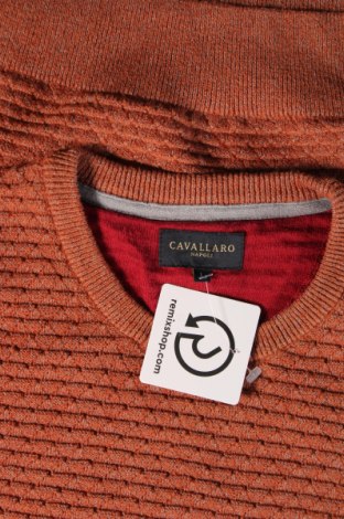 Herrenpullover Cavallaro Napoli, Größe L, Farbe Orange, Preis € 30,20