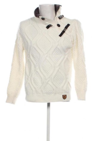 Męski sweter Cipo & Baxx, Rozmiar XL, Kolor Biały, Cena 70,69 zł