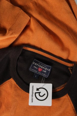 Ανδρικό πουλόβερ Cottonfield, Μέγεθος L, Χρώμα Πορτοκαλί, Τιμή 9,51 €
