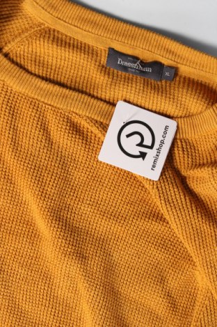 Ανδρικό πουλόβερ Dressmann, Μέγεθος XL, Χρώμα Κίτρινο, Τιμή 10,52 €