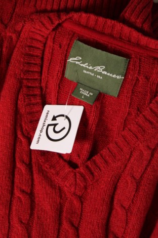 Herrenpullover Eddie Bauer, Größe L, Farbe Rot, Preis 30,20 €