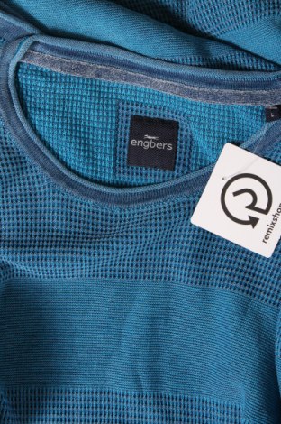 Ανδρικό πουλόβερ Engbers, Μέγεθος L, Χρώμα Μπλέ, Τιμή 72,16 €