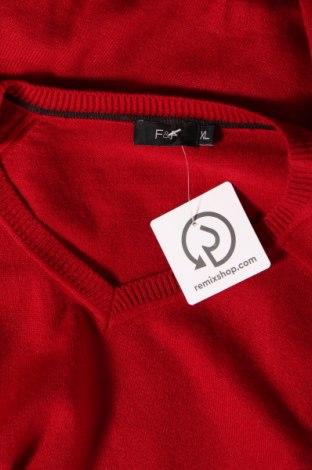 Мъжки пуловер F&F, Размер XL, Цвят Червен, Цена 13,63 лв.