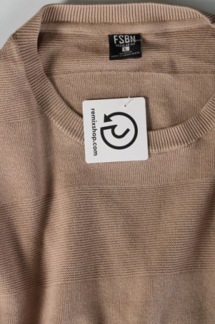 Herrenpullover FSBN, Größe L, Farbe Beige, Preis 11,30 €