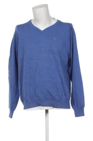 Męski sweter Gant, Rozmiar XL, Kolor Niebieski, Cena 184,24 zł
